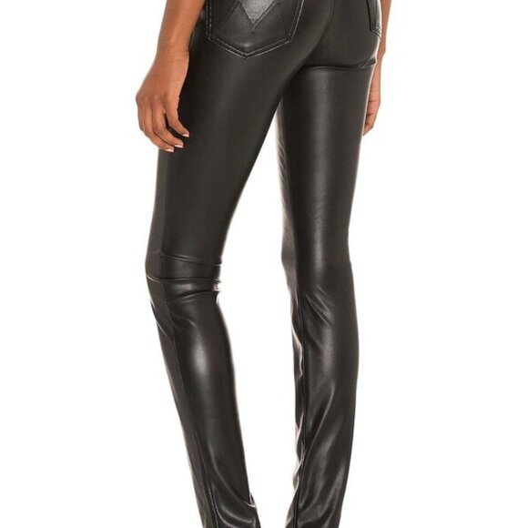 Mother The Super Swooner Faux Leather Pants - Size 27 - Picture 3 of 3